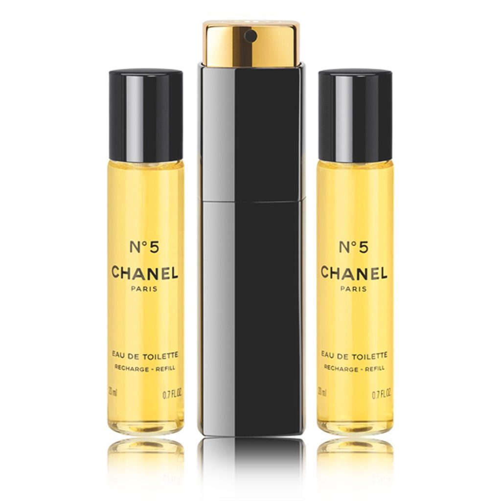 Chanel N°5 Eau De Toilette EDT za ženske 3x20ml REFILLABLE