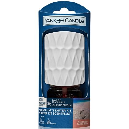 Yankee Candle Electric Organic kit Pink Sands scent into the drawer